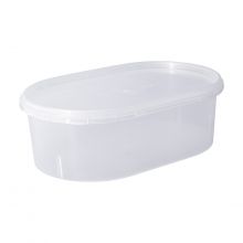 Банка овал 0,9л с крышкой