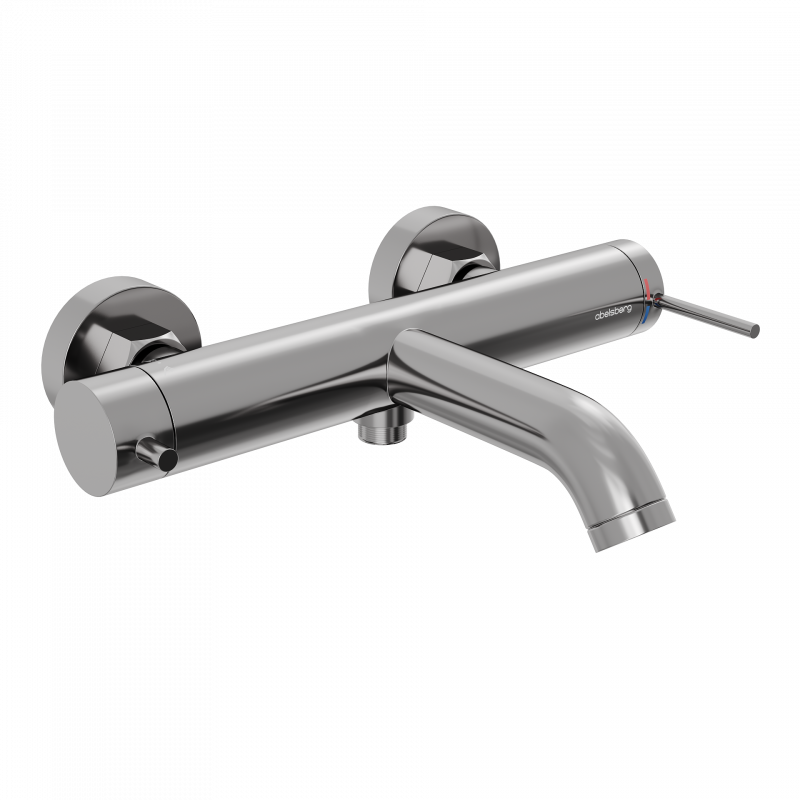 Смеситель для ванны и душа Abelsberg Fluida ERF22516CH, глянцевый хром