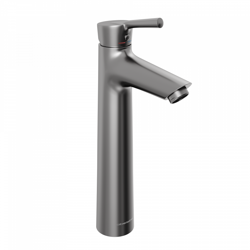 Смеситель для раковины Abelsberg Solida AMF20091GM высокий, космическая сталь