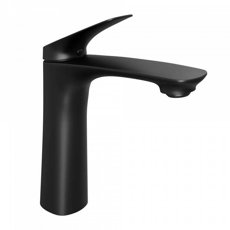 Смеситель для раковины Abelsberg Perfecta INF60101MB, вулканический черный