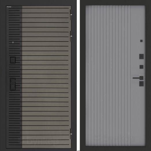 Входная дверь Бункер BN-15 - 29 Серый софт рельеф