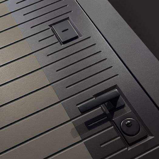 Входная дверь Бункер BN-15 - Зеркало 18 
Белое дерево