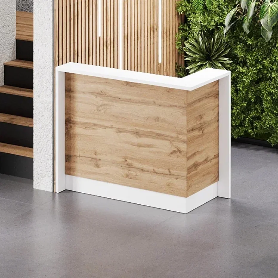 Ресепшн «Марсия» белый/дуб вотан