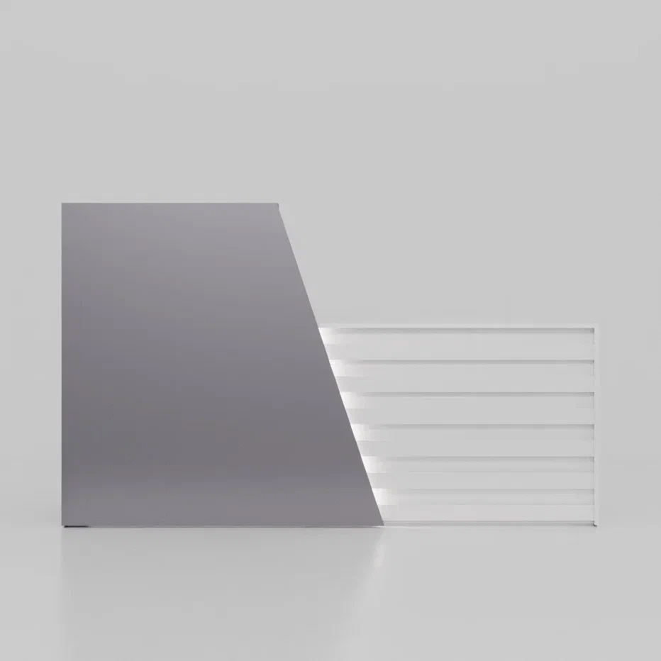 Ресепшн «Спейс» серый шифер/белый