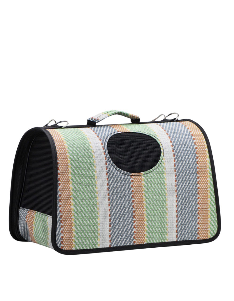 Сумка-переноска каркасная "Полосы", размер M,  43 х 21 х 26 см