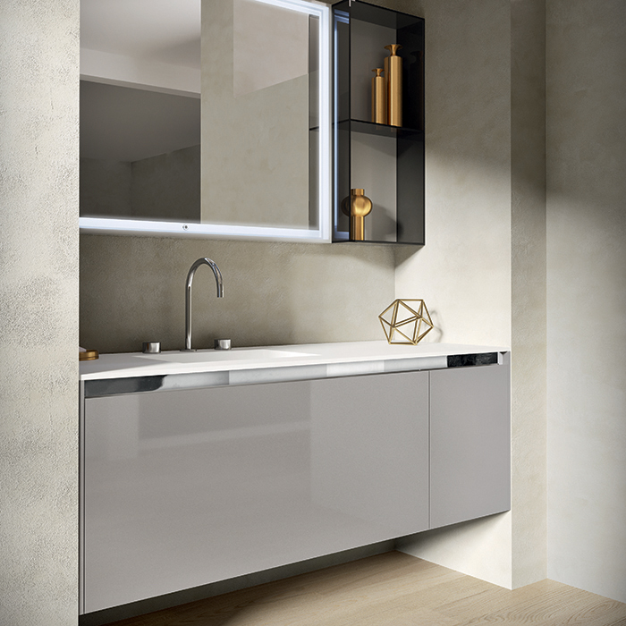 Комплект мебели №5 Oasis Eden подвесной 106.2х52.5 см две тумбы зеркало столешница с раковиной ФОТО