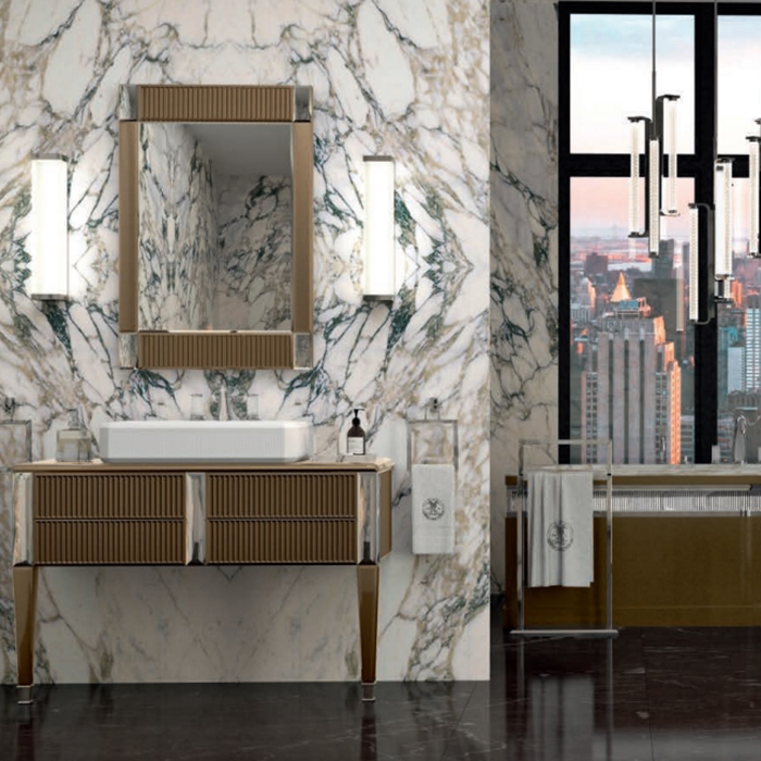 Комплект мебели №4 Oasis Rialto 116x51x200 см напольная консоль с раковиной ФОТО