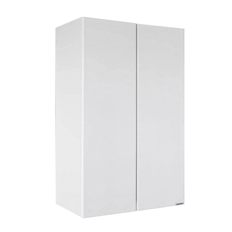 Шкаф подвесной для ванной универсальный 50 см Comforty, белый глянец