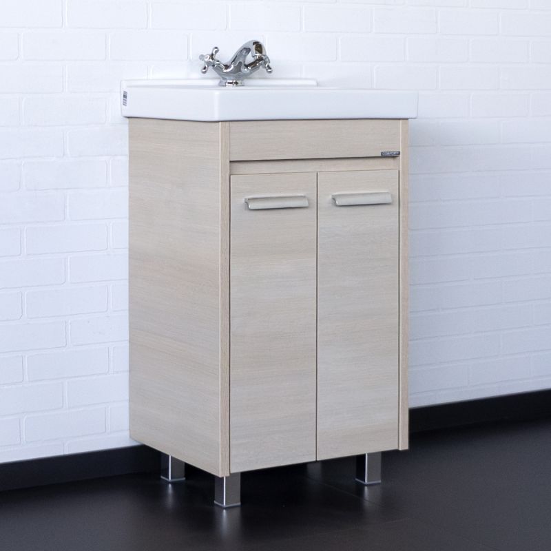 Тумба с умывальником Comforty Марио-50 сосна лоредо с раковиной Fest 50