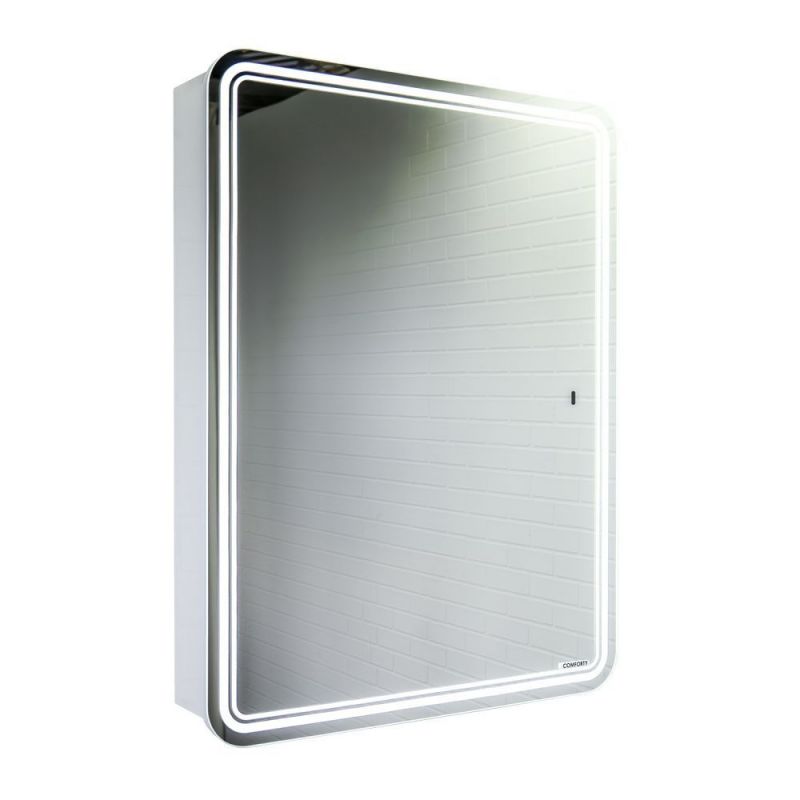 Зеркало-шкаф для ванной Comforty Нео-60 LED-подсветка, бесконтактный сенсор