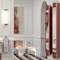 Комплект мебели напольный №5 Oasis Rialto 116x51x200 см консоль с накладной раковиной схема 3