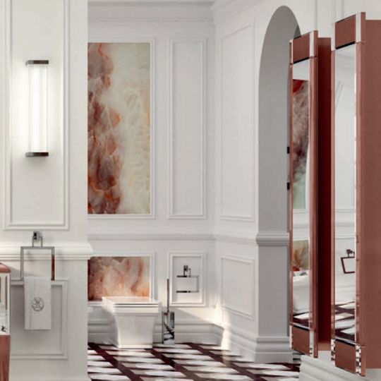 Комплект мебели напольный №5 Oasis Rialto 116x51x200 см консоль с накладной раковиной схема 3