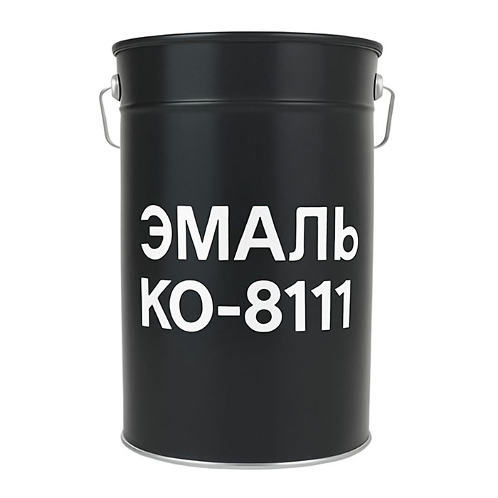 Эмаль КО-8111 ООО НПФ Эмаль черная, 2,4кг.