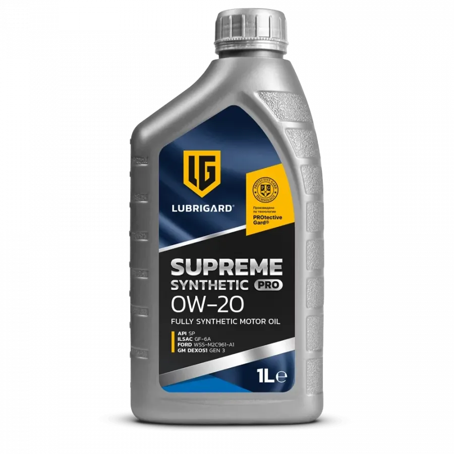 Lubrigard Supreme Synthetic PRO 0W-20, 1л