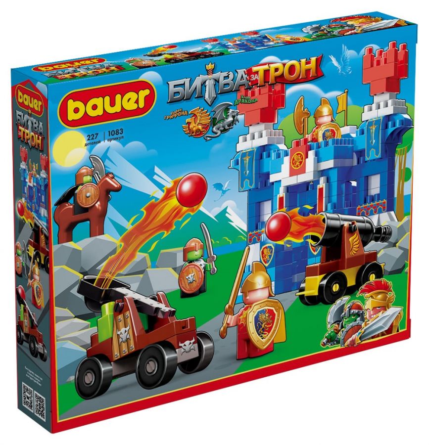 Конструктор "Битва за трон" набор с катапультой, пушкой и кре