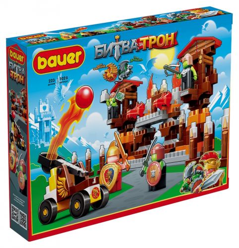 Конструктор "Битва за трон" набор с катапультой и крепостью