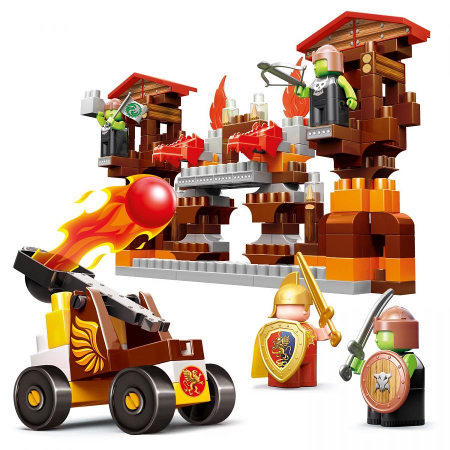 Конструктор "Битва за трон" набор с катапультой и крепостью