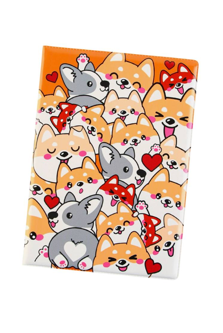 Обложка на ветеринарный паспорт «Корги», ПВХ