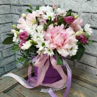 Композиция в шляпной коробочке 9