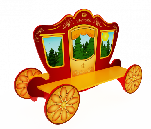 Скамейка детская Карета 1100х620х820 