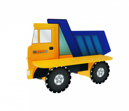 Скамейка детская Грузовичок 1220х620х870