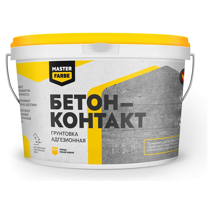 Грунтовка БЕТОНКОНТАКТ, ЗАО "НПП Рогнеда" розовая, 3.5кг.