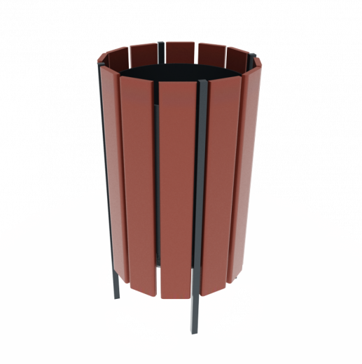 Урна деревянная круглая 350х350х570