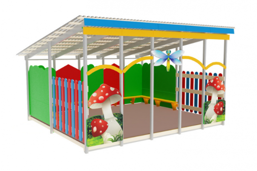 Теневой навес Полянка мини 5000х4500х2700