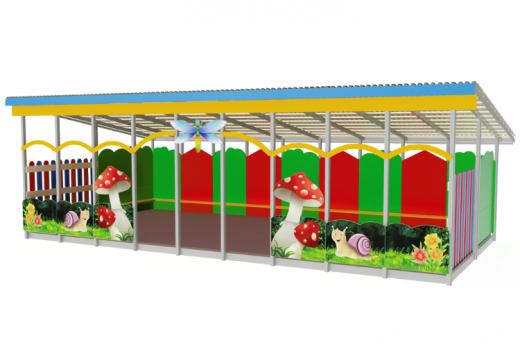 Теневой навес Полянка 9000х4500х2700