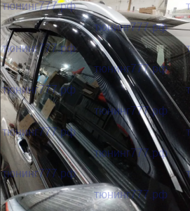 Ветровики 4-х окон, CT, c хром. молдингами