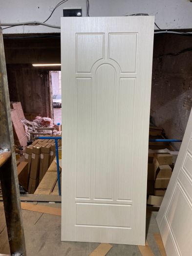 Входная дверь Termo-door Лучи Бетон - Арка Лиственница