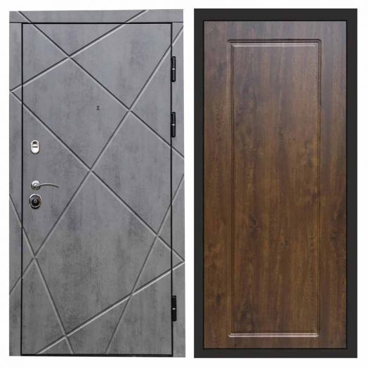 Входная дверь Termo-door Лучи Бетон - Гранд Дуб