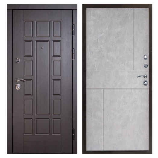 Входная дверь Termo-door Виргиния Венге - Горизонт Бетон светлый