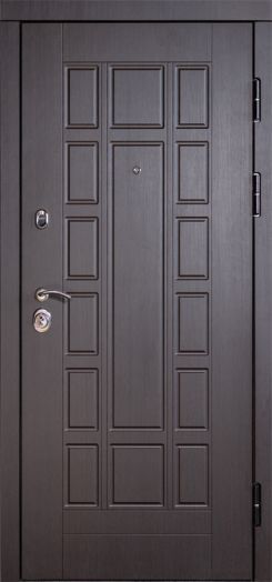 Входная дверь Termo-door Виргиния Венге - Зеркало Белый софт