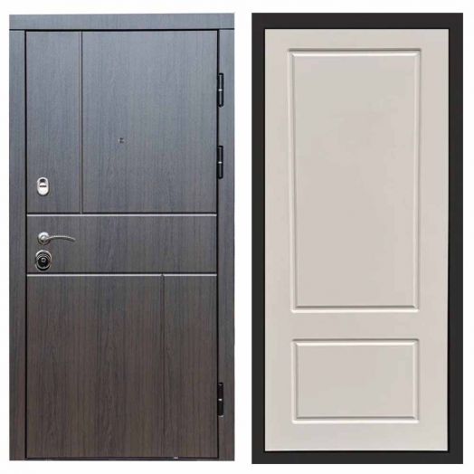 Входная дверь Termo-door Вертикаль Венге - Марсель Слоновая кость
