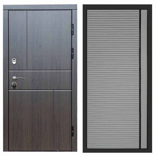 Входная дверь Termo-door Вертикаль Венге - Porte Грей софт
