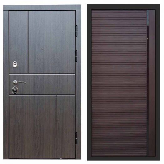 Входная дверь Termo-door Вертикаль Венге - Porte Шоколад