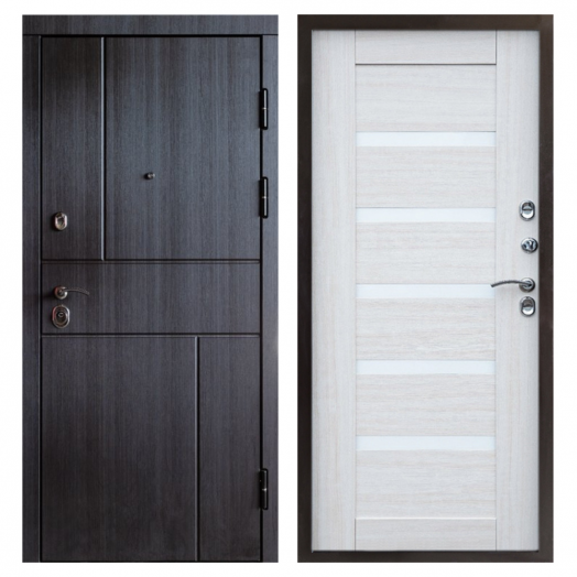 Входная дверь Termo-door Вертикаль Венге - Царга Лиственница