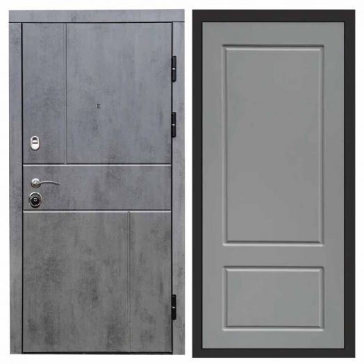 Входная дверь Termo-door Вертикаль Бетон - Марсель Грей софт