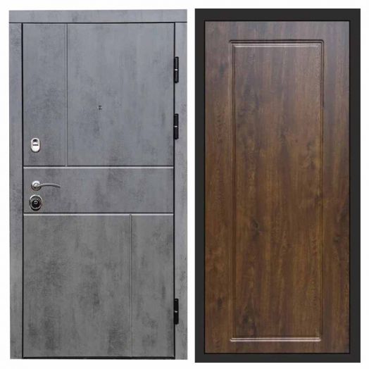 Входная дверь Termo-door Вертикаль Бетон - Гранд Дуб
