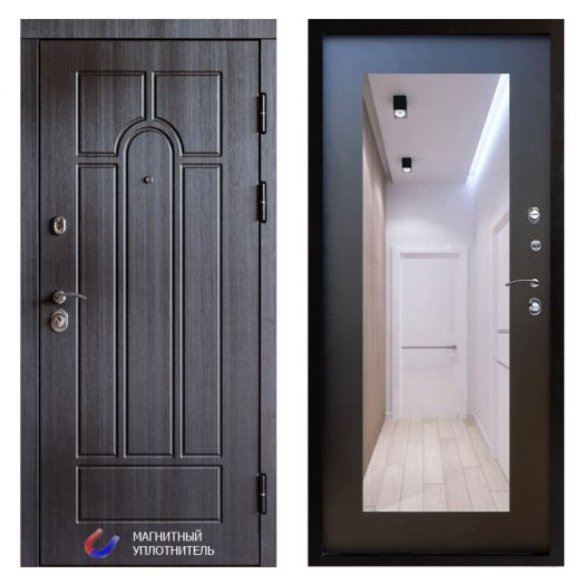 Входная дверь Termo-door Модена Венге - Зеркало триумф Венге