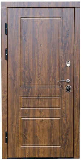 Входная дверь Termo-door Орегон Дуб - FLAT Черный кварц