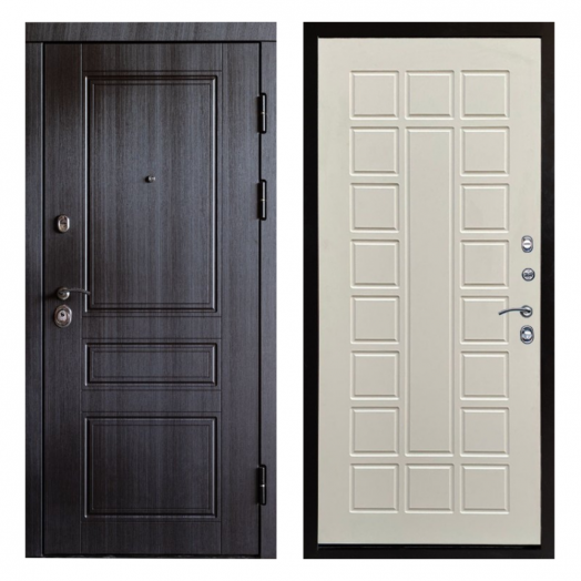 Входная дверь Termo-door Орегон Венге - Престиж Бежевый матовый