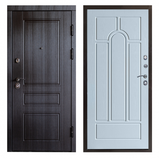 Входная дверь Termo-door Орегон Венге - Арка Белое дерево