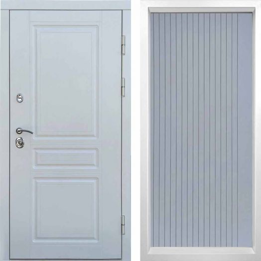 Входная дверь Termo-door Орегон WHITE - FLAT Грей софт