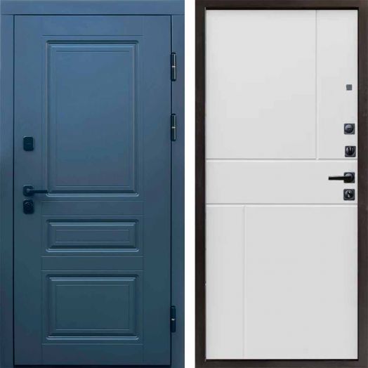 Входная дверь Termo-door Орегон Графит - Горизонт Белый