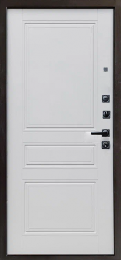 Входная дверь Termo-door Орегон Графит - Классик Белый софт