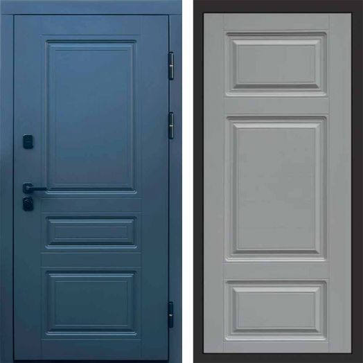 Входная дверь Termo-door Орегон Графит - Лион Грей софт