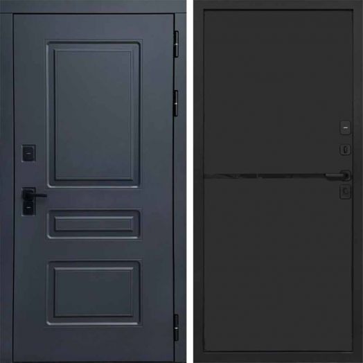 Входная дверь Termo-door Орегон Графит - Нео Black