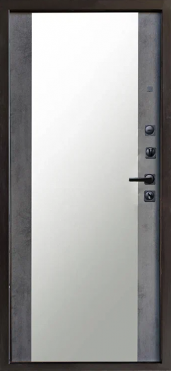 Входная дверь Termo-door Орегон Графит - Зеркало Бетон темный